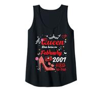 Mujer Febrero 2001 Cumpleaños Esta Reina Nació En Febrero 2001 Camiseta sin Mangas