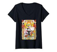 Mujer Felix The Cat Lunar New Year Festivities Camiseta Cuello V