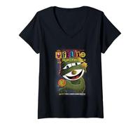 Mujer Felix The Cat Spectacular Halloween Comic Book Style Camiseta Cuello V