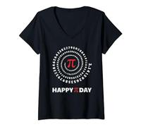 Mujer Feliz día Pi | Perfección Pi | Amante de las matemáticas Camiseta Cuello V