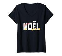Mujer Feliz Navidad mi Chick Humor Marido Esposa Pareja Cariño Camiseta Cuello V