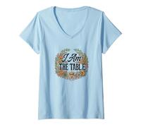 Mujer Feminist Decenter Men Womens Right Girl Power I Am The Table Camiseta Cuello V