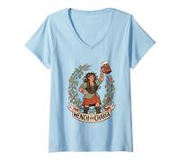 Mujer Feria del Renacimiento Wench IN Charge Camiseta Cuello V