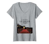 Mujer Festival de Cannes, Amantes del Cine, Actores, Artistas Camiseta Cuello V