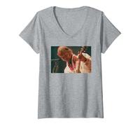 Mujer Festival de Lectura en Vivo de Neil Young American Singer 1995 Camiseta Cuello V