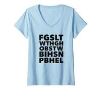 Mujer FGSLTWTHGHOB Juan 3:16 Porque Dios Amó Así Al Mundo Camiseta Cuello V