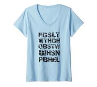 Mujer FGSLTWTHGHOB Juan 3:16 Porque Dios Amó Así Al Mundo Camiseta Cuello V