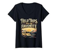 Mujer Field Trips Are My Favorite Field Trip Camiseta Cuello V