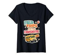 Mujer Field Trips Are My Favorite Field Trip Camiseta Cuello V