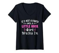 Mujer Fiesta Little Rock Girl camina en Arkansas Southern Pride Camiseta Cuello V