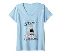 Mujer Fiesta nupcial elegante de Bride To Be de The Bach Diaries Camiseta Cuello V