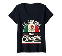 Mujer Fiesta Squad Family Matchin Couple Cinco de Mayo Mexican Camiseta Cuello V