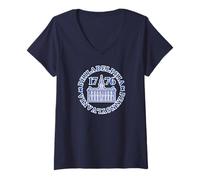Mujer Filadelfia 1776 Independence Hall Pensilvania Filadelfia Camiseta Cuello V