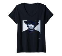 Mujer Finalmente 90s Cantante Pop CeCe Peniston por Simon Fowler Camiseta Cuello V