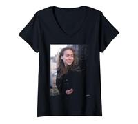Mujer Fiona Apple Tidal Pop Cantante en Nueva York por David Corio Camiseta Cuello V