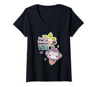Mujer Fisher-Price - Árbol de Chicle de Mono Morado Camiseta Cuello V