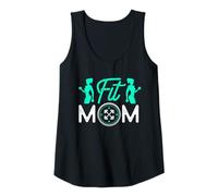 Mujer Fit Mom Training y Fitness Mama Camiseta sin Mangas