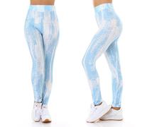 Mujer Fitness Leggings Sport High Waist Cintura Alta Colorido Panal Sexy 36 38