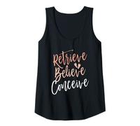 Mujer FIV Mamá Recuperar Creer Concebir Fertilidad Bebé Familia Amor Camiseta sin Mangas