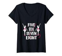 Mujer Five Six Seven Eight Ballet Bailarina Camiseta Cuello V