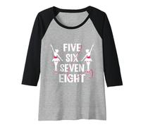 Mujer Five Six Seven Eight Ballet Bailarina Camiseta Manga Raglan