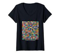Mujer Flags of The Countries of The World Outfit Graphic Designs Camiseta Cuello V