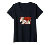 Mujer Flamenco Baile y Guitarra Camiseta Cuello V