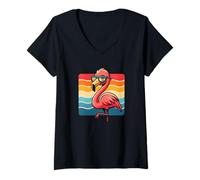Mujer Flamenco, Sé Flamígero, Camiseta Cuello V