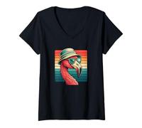 Mujer Flamenco, Sé Flamígero, Camiseta Cuello V