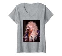 Mujer Fleetwood Mac Cantante Stevie Nicks Dreams Live 1990 Camiseta Cuello V