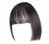 Mujer Flequillo Negro Toppers Para Niña Uso Diario Pelucas De Tupé Extensiones De Cabello Tupé Para Cubrir La Pérdida Blanca Uso Diario Clip En Flequillo Negro