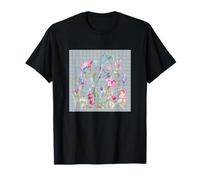 MUJER FLORAL Acuarela Flor Botánica Libélula Y Hormigas Camiseta
