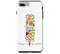 MUJER FLORAL I INICIAL ACUARELA BOTÁNICA FLOR LETRA Carcasa para iPhone 7 Plus/8 Plus