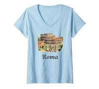 Mujer Florence Italy Italian Travel Souvenir Camiseta Cuello V