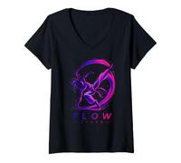 Mujer Flow State Camiseta Divertida Capoeira Roda Fighter Camiseta Cuello V