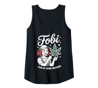 Mujer FOBI Miedo a ser Incluido Mujeres Evasión Social Camiseta sin Mangas