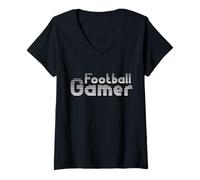 Mujer Football Gamer Camiseta Cuello V