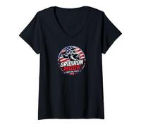 Mujer Football Sport College Team Camiseta Cuello V