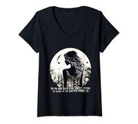 Mujer For The Moon Never Beams Annabel Lee de PoE Camiseta Cuello V