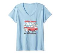 Mujer Ford - Bronco - Vacaciones a Caballo a través de Las montañas Camiseta Cuello V