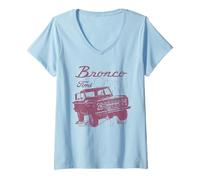 Mujer Ford Bronco Wild West Camiseta Cuello V