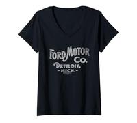 Mujer Ford Detroit Michigan Classic Camiseta Cuello V
