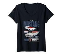 Mujer Ford Mustang 67 Camiseta Cuello V