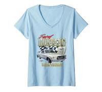 Mujer Ford Mustang 67 Fastback Camiseta Cuello V