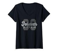 Mujer Forever 39 Funny Sarcastic Birthday Holiday Camiseta Camiseta Cuello V