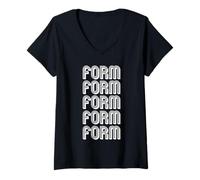 Mujer Formulario Camiseta Cuello V