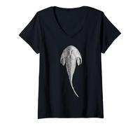 Mujer Fósil de cefalaspis - Paleontología temprana de vertebrados devónicos Camiseta Cuello V
