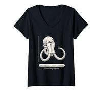 Mujer Fósil de la Edad de Hielo de Paleontología de Mamut Camiseta Cuello V