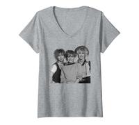 Mujer Foto de la Banda Bananarama Realmente Diciendo Algo 1982 Camiseta Cuello V