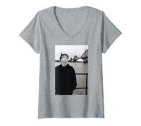 Mujer Foto de Mark E Smith de la caída de AJ Barratt Camiseta Cuello V